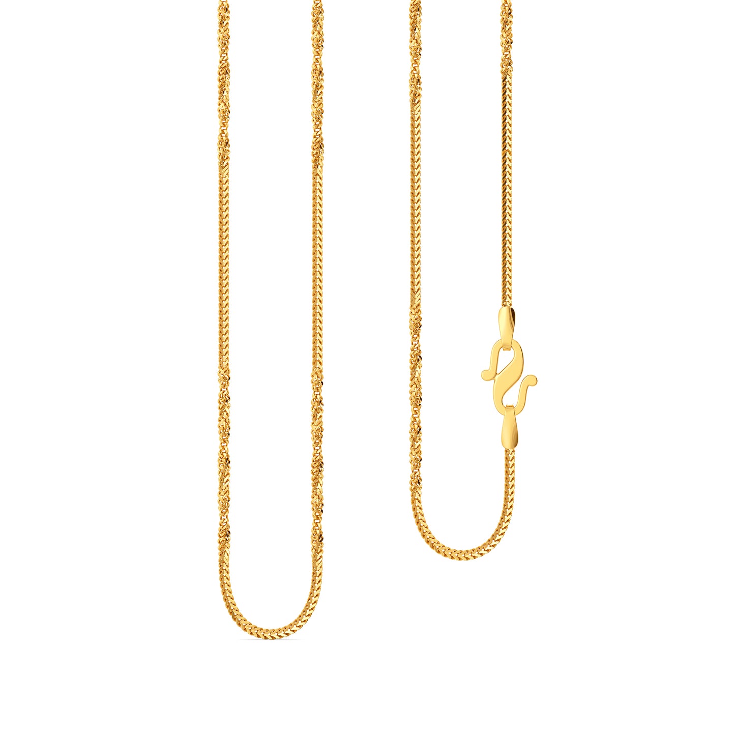 22kt Wheat Chain and ring