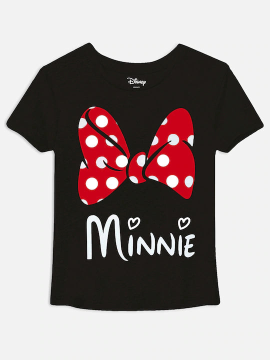 Girls Pack of 3 Minnie Mouse Printed T-shirts small